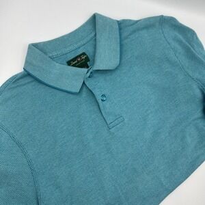 David Taylor Blue Men's Polo‎ Short Sleeve Size Medium